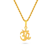 22K Gold Spiritual Harmony Gold Om Pendant